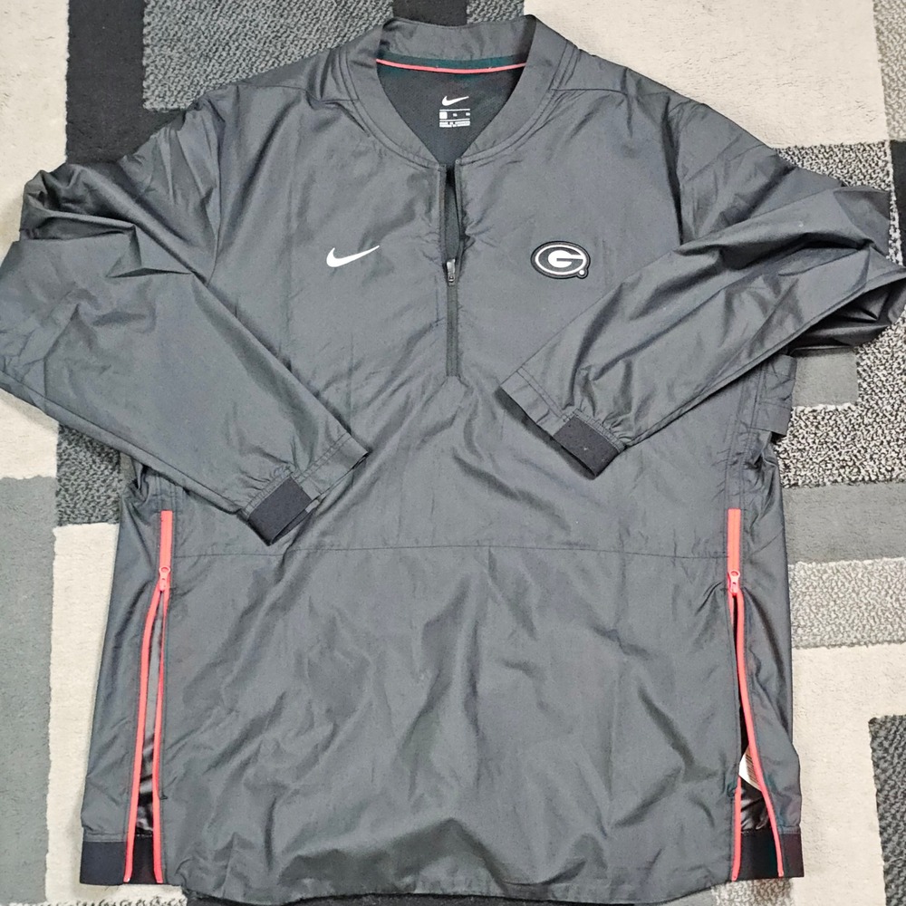 Nike Quarter Zip Pullover Mens XL Grey Georgia Bulldogs NWOT
